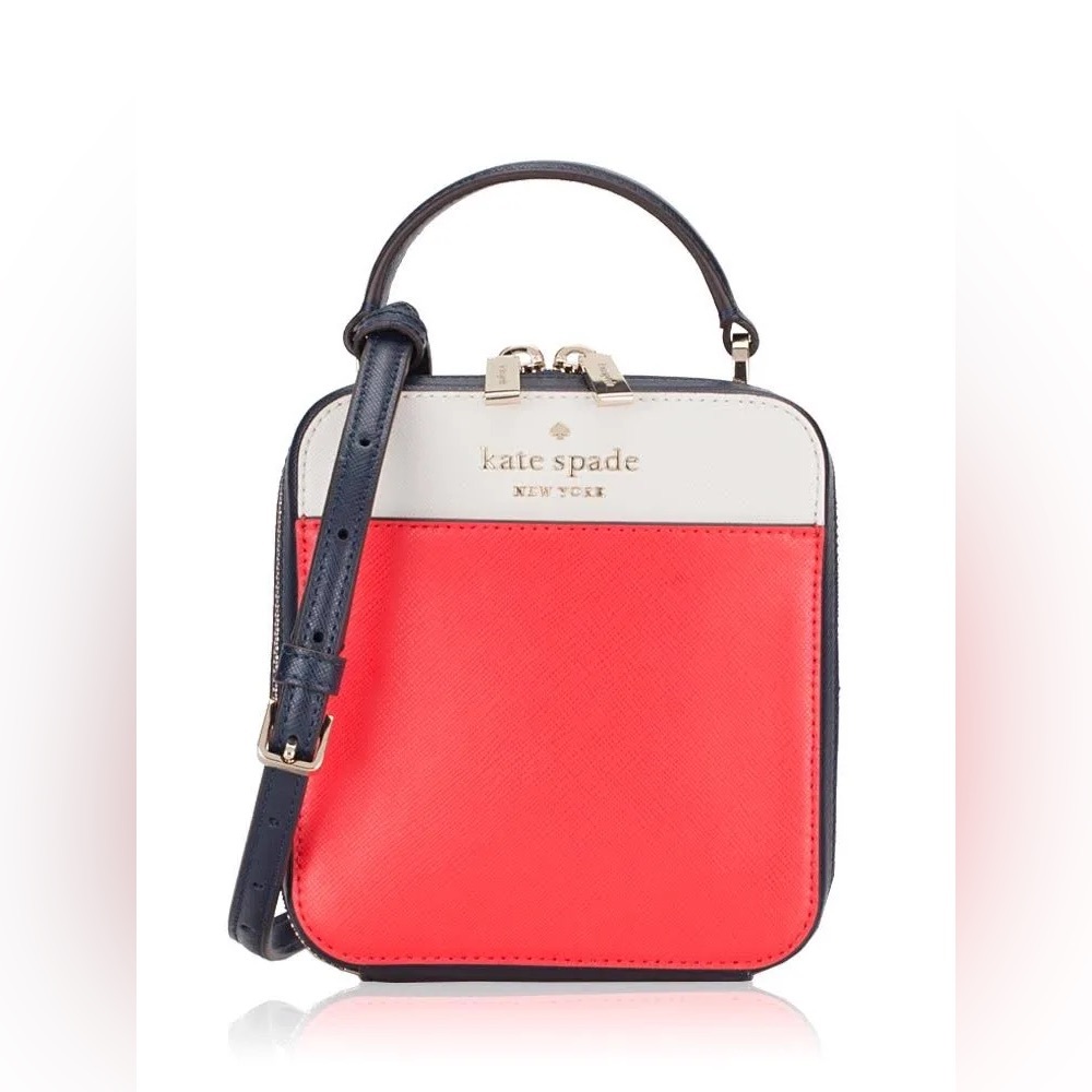 Kate Spade, Women’s Vanity Crossbody, Daisy Color block, Red Multi